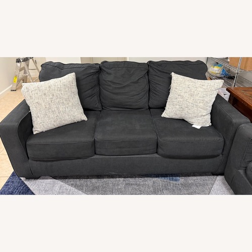 Used Ashley Furniture Zeb Dark Gray Fabric Sleeper Sofa for sale on AptDeco