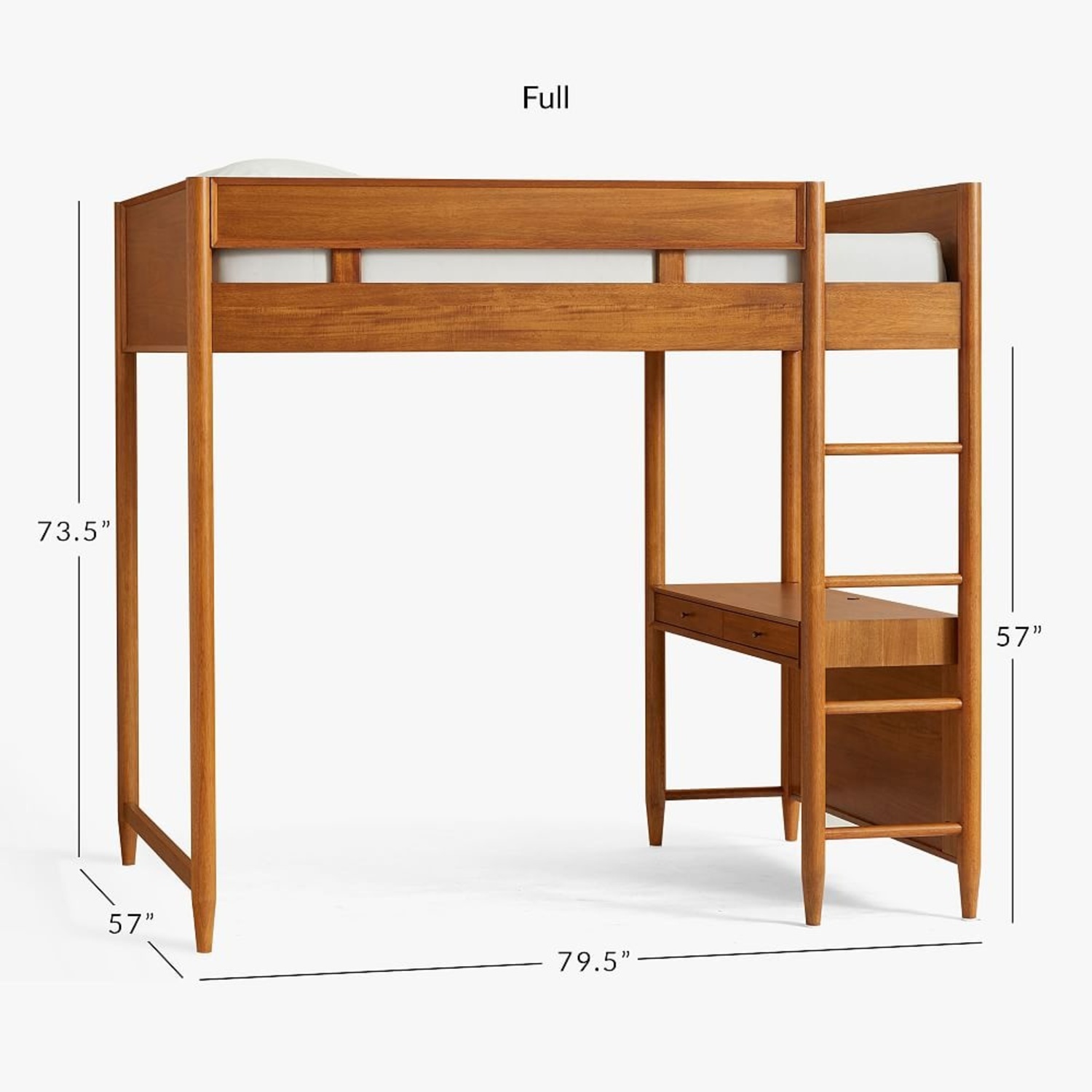 west elm x pbt Mid-Century Full Loft Bed - image-4