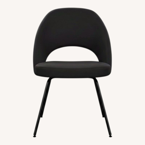Used Knoll Saarinen Black Leather Dining Chair for sale on AptDeco