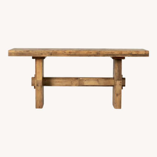 Used West Elm Solid Reclaimed Wood Dining Table & Bench for sale on AptDeco