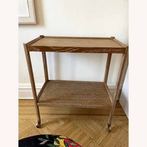 Used Serena & Lily Ellington Oak Bar Cart for sale on AptDeco