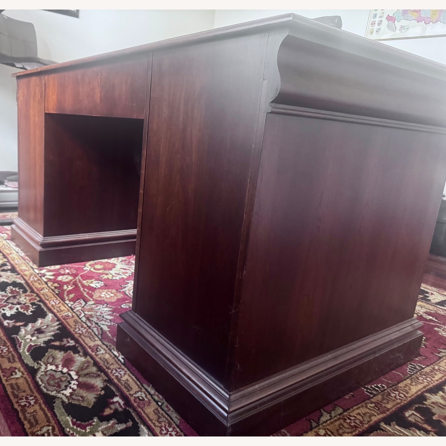 Hekman Furniture Dark Brown Wood Desk - image-4