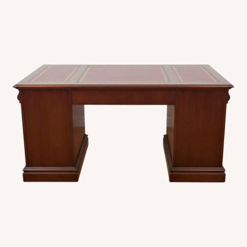Used Hekman Furniture Dark Brown Wood Desk for sale on AptDeco