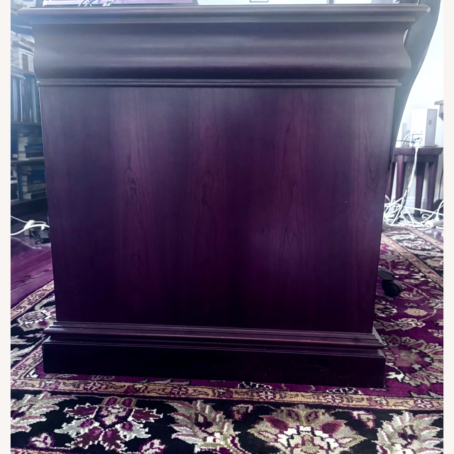 Hekman Furniture Dark Brown Wood Desk - image-3