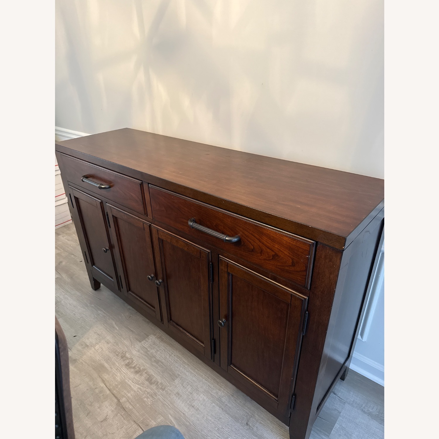 Havertys Dark Brown Wood Sideboard - image-1