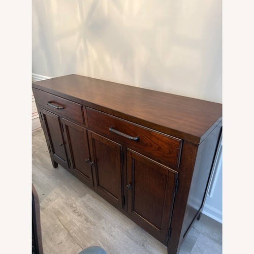 Used Havertys Dark Brown Wood Sideboard for sale on AptDeco