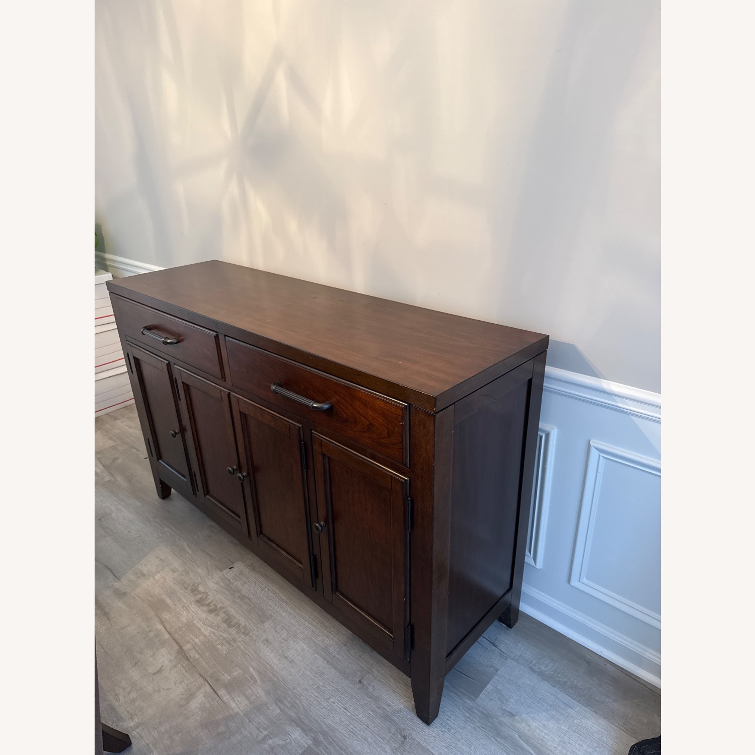 Havertys Dark Brown Wood Sideboard - image-4