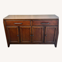 Havertys Dark Brown Wood Sideboard