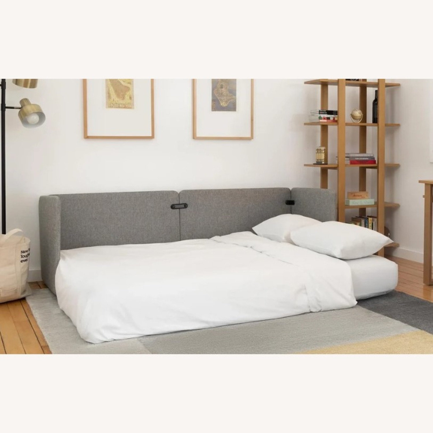 Burrow Shift Sleeper Sofa Blue Sleeper Sofa - image-3