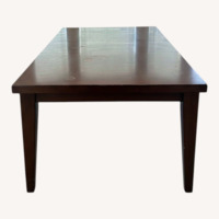 Havertys Dark Brown Wood Dining Table