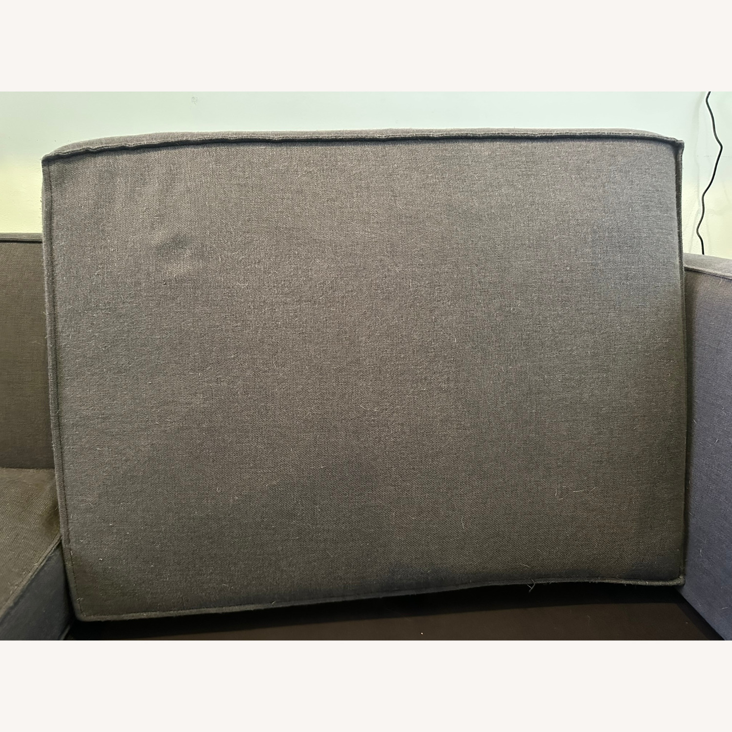 CB2 Club Dark Gray Fabric 2 Seater Sofa - image-2