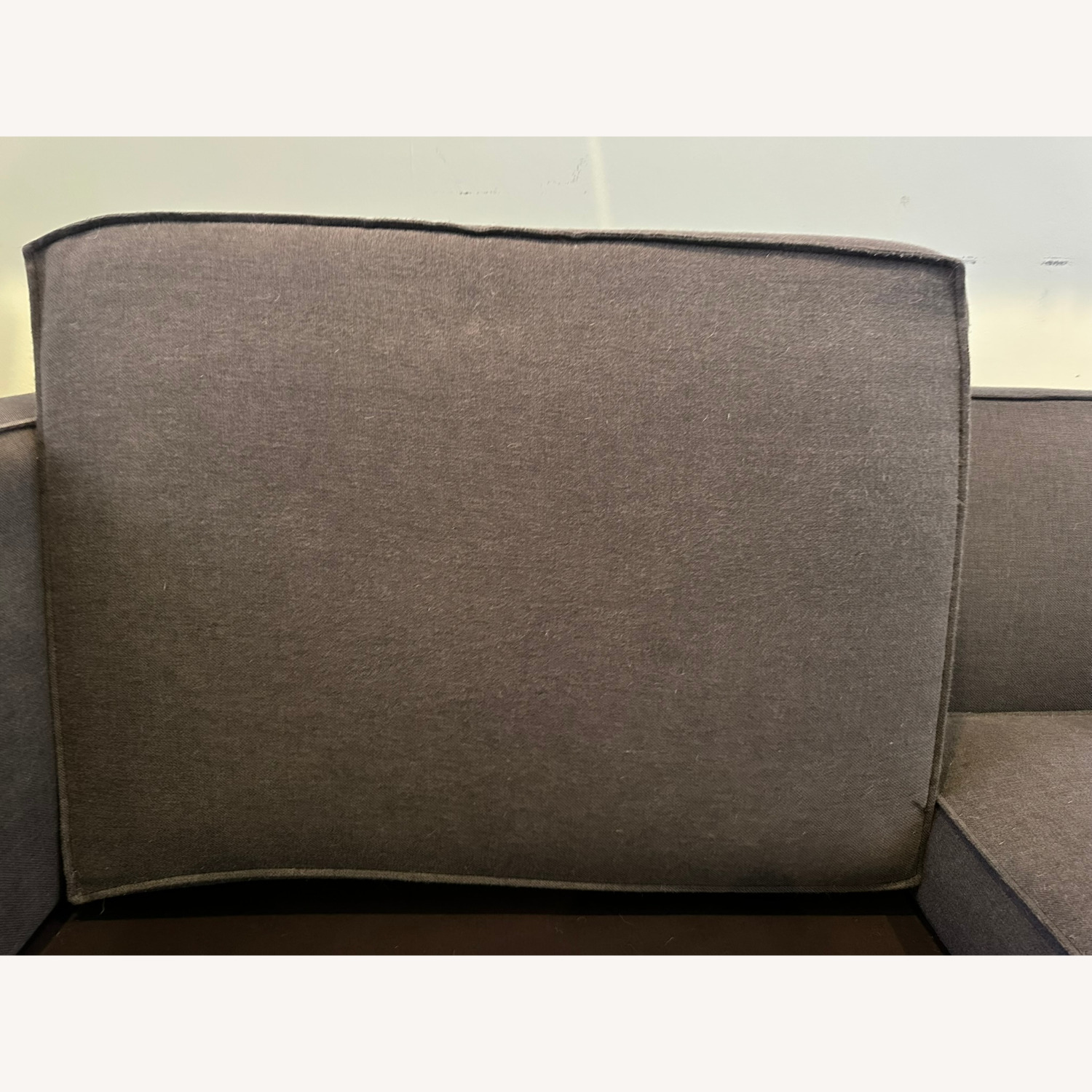 CB2 Club Dark Gray Fabric 2 Seater Sofa - image-4