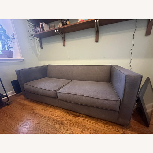 Used CB2 Club Dark Gray Fabric 2 Seater Sofa for sale on AptDeco