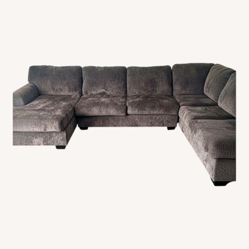 Used Cozy Sack Light Gray Fabric 3+ Piece Sectional for sale on AptDeco