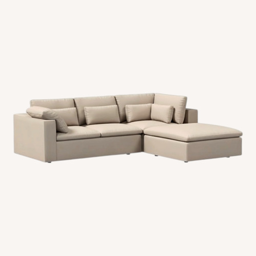 Used West Elm Harmony Natural 3+ Piece Sectional for sale on AptDeco