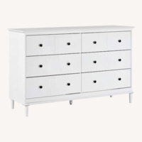 Walker Edison White Solid Wood Dresser