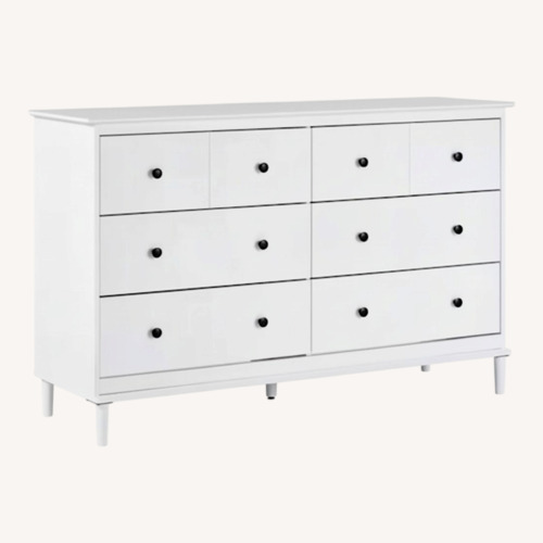 Used Walker Edison White Solid Wood Dresser for sale on AptDeco