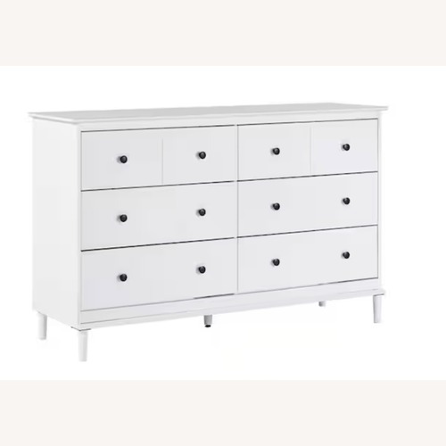 Used Walker Edison White Solid Wood Dresser for sale on AptDeco