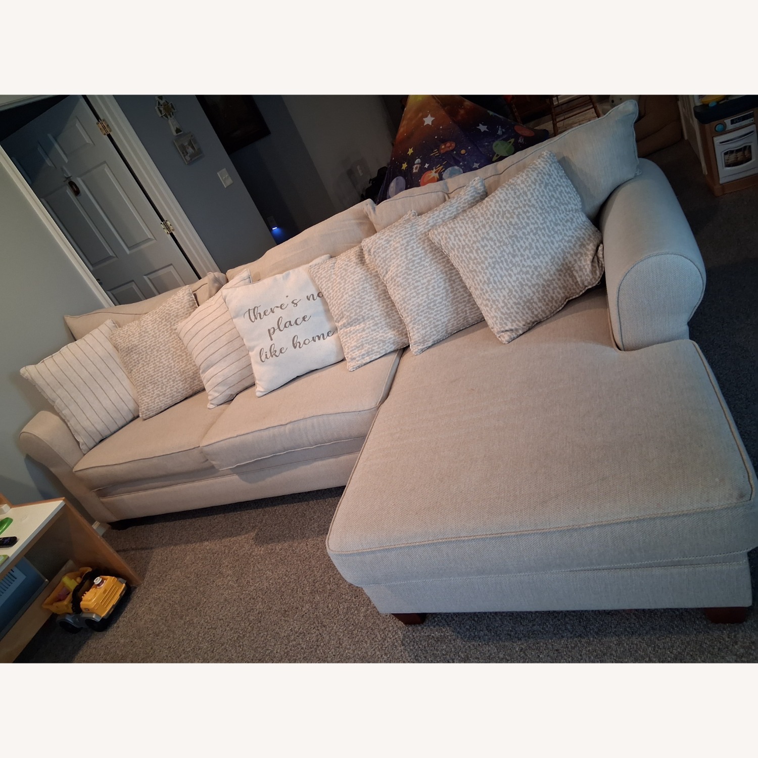 Bob's Discount Furniture Fabric 2 Piece Sectional - image-3