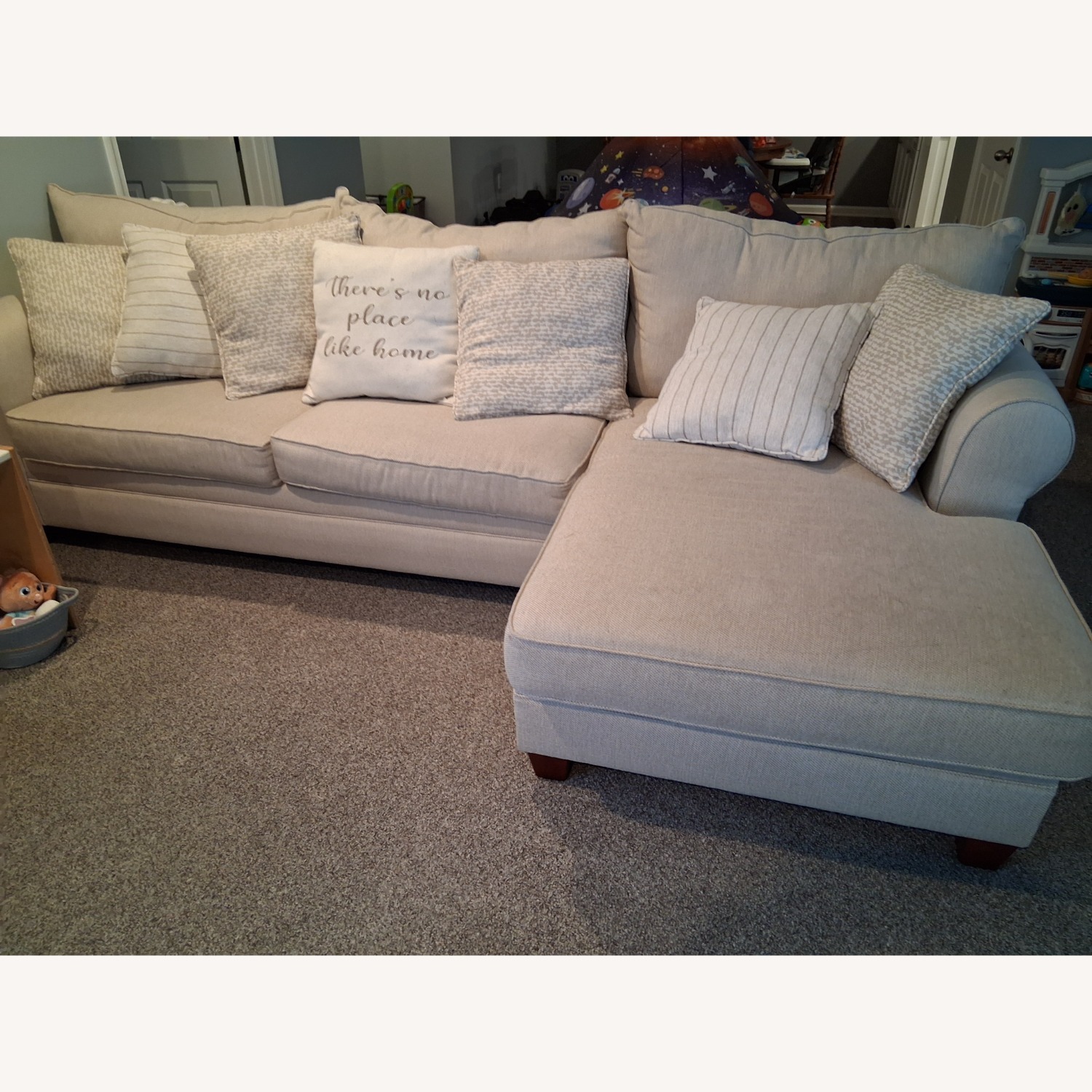 Bob's Discount Furniture Fabric 2 Piece Sectional - image-2