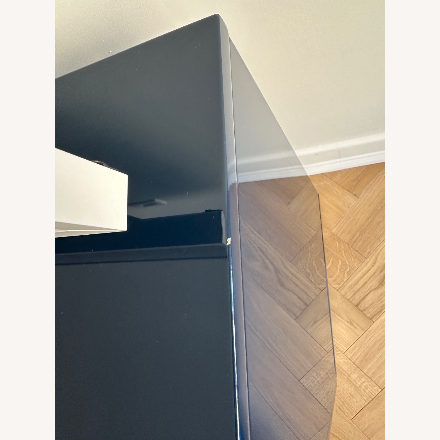 CB2 Fuel Blue Wood Sideboard - image-5