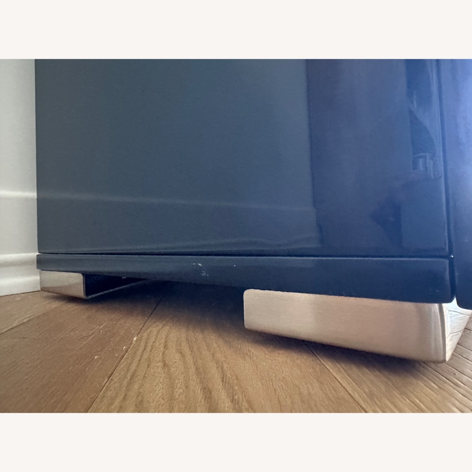 CB2 Fuel Blue Wood Sideboard - image-6