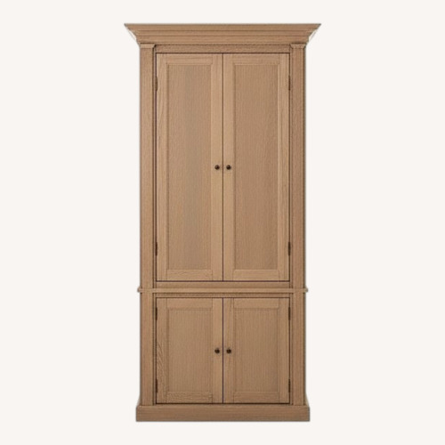 Used Wayfair Light Brown Wood Armoire for sale on AptDeco