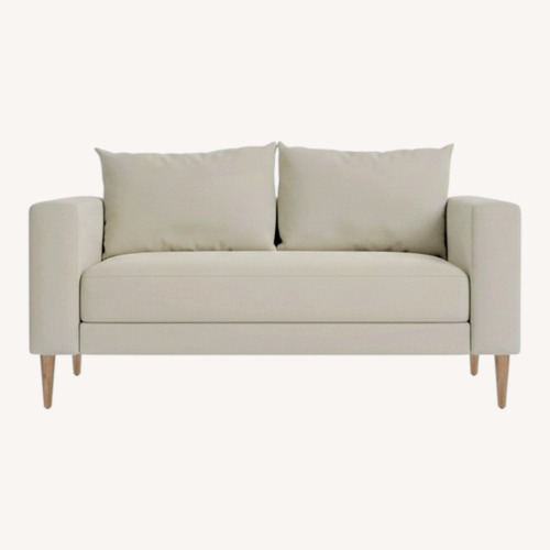 Used Sabai Design White Loveseat for sale on AptDeco
