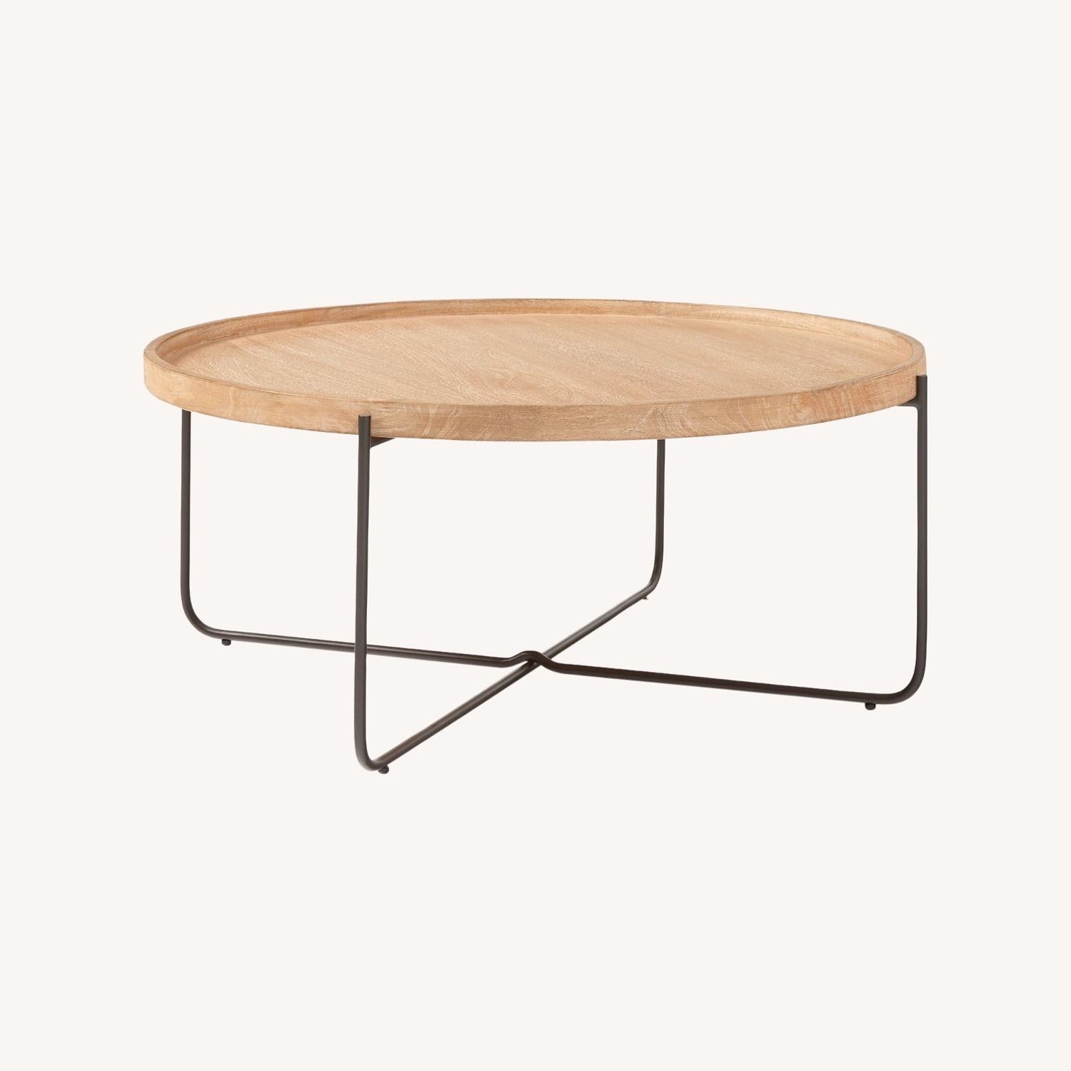 West Elm Willow Round Coffee Table 36" - image-5
