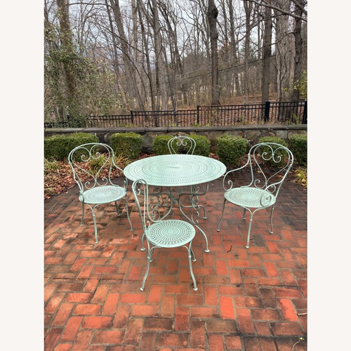 Used Woodard Furniture Green Iron Patio Furniture for sale on AptDeco
