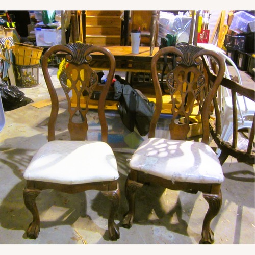 Used Vintage/Antique Dark Brown Dining Chairs for sale on AptDeco