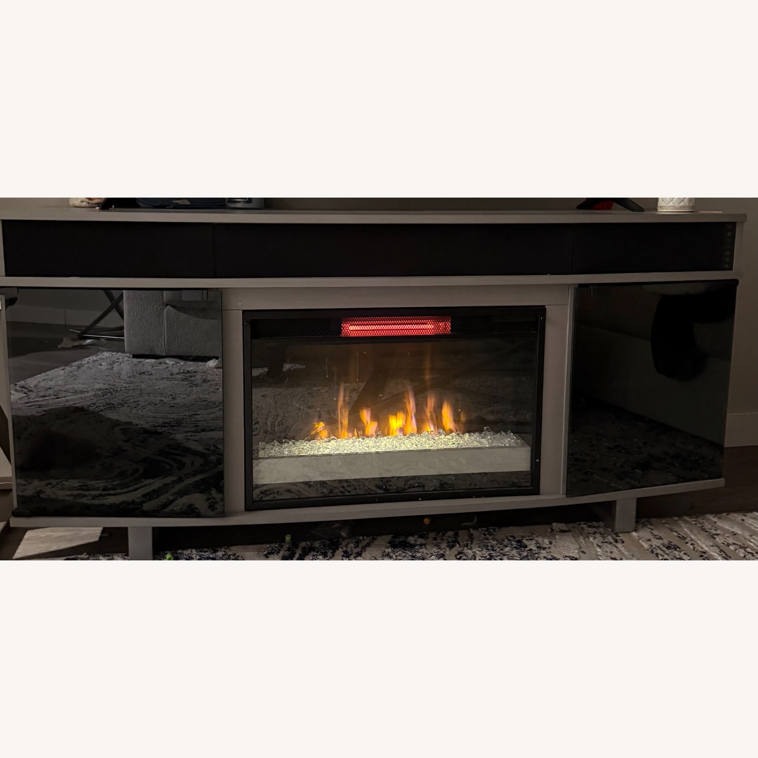 Elegant Home Fashions Light Gray Wall Shelf - image-3