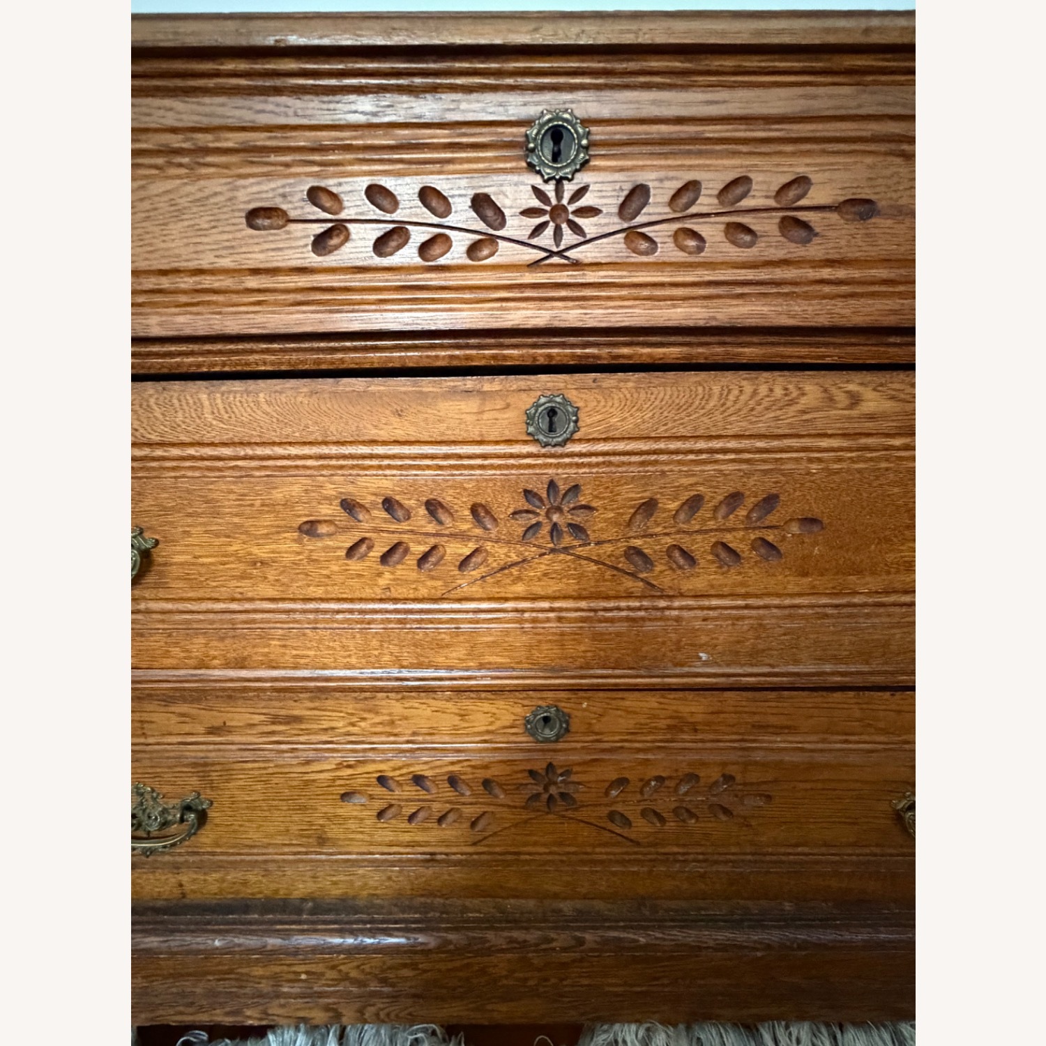 Vintage/Antique Natural Wood Dresser - image-5