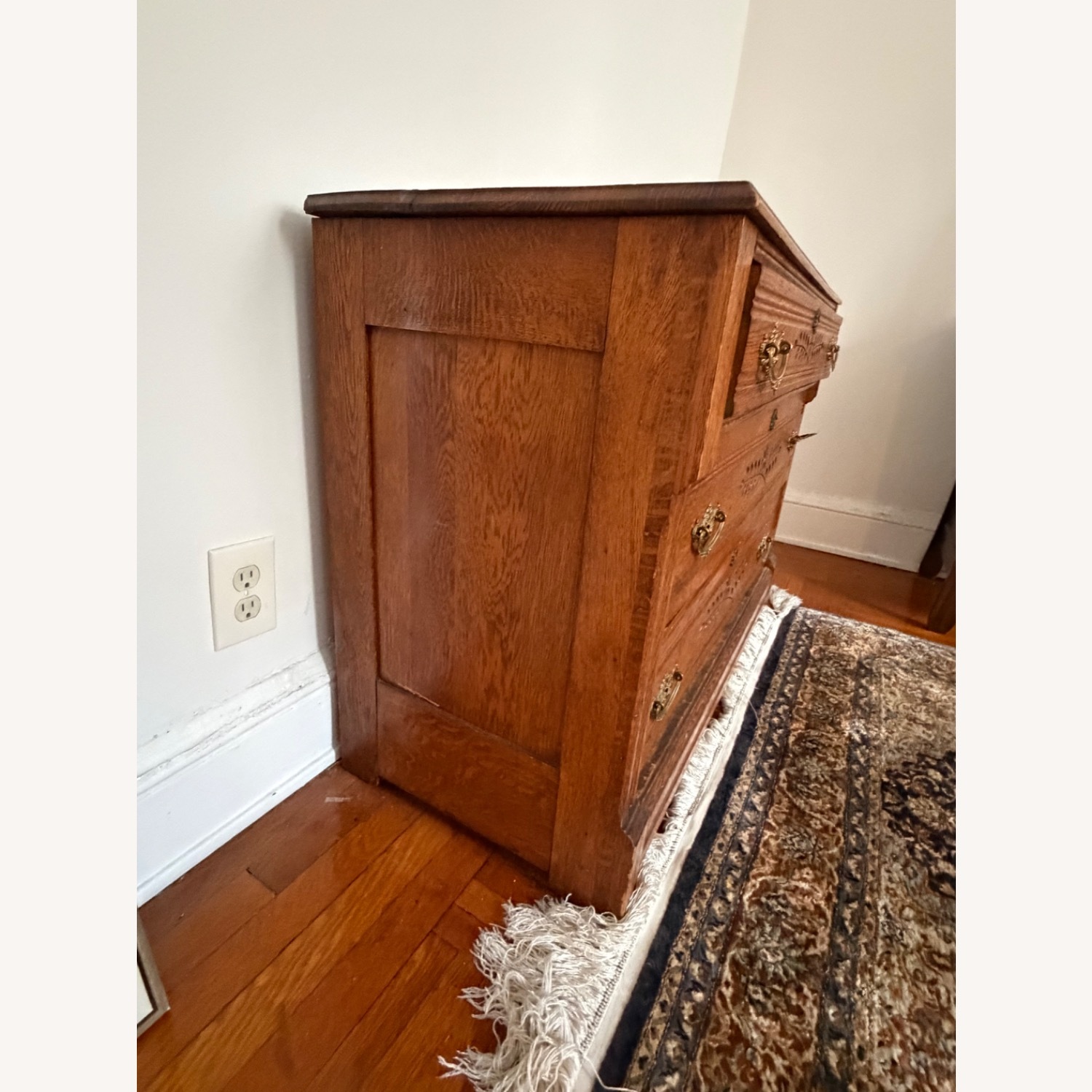 Vintage/Antique Natural Wood Dresser - image-2
