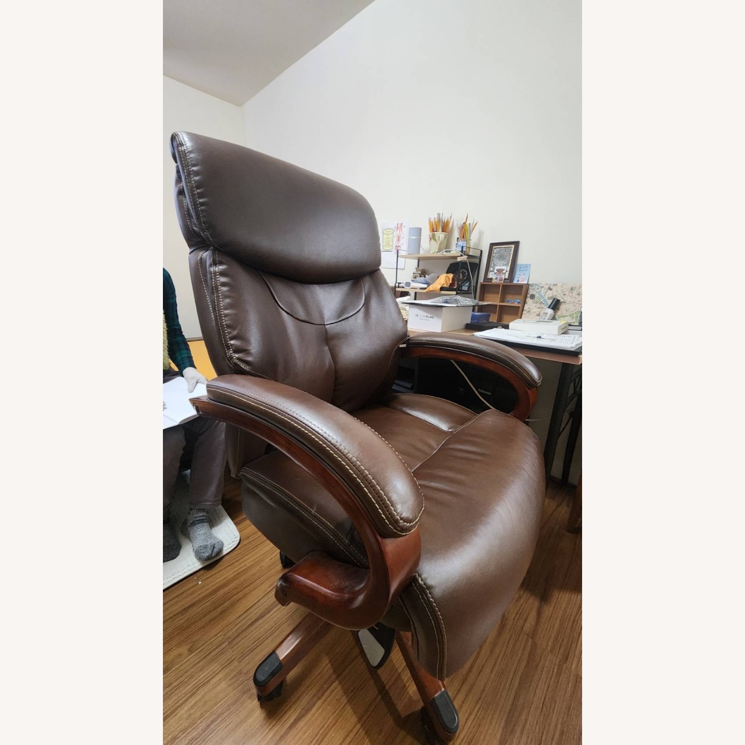 Lazboy Leather Executive Chair - image-1