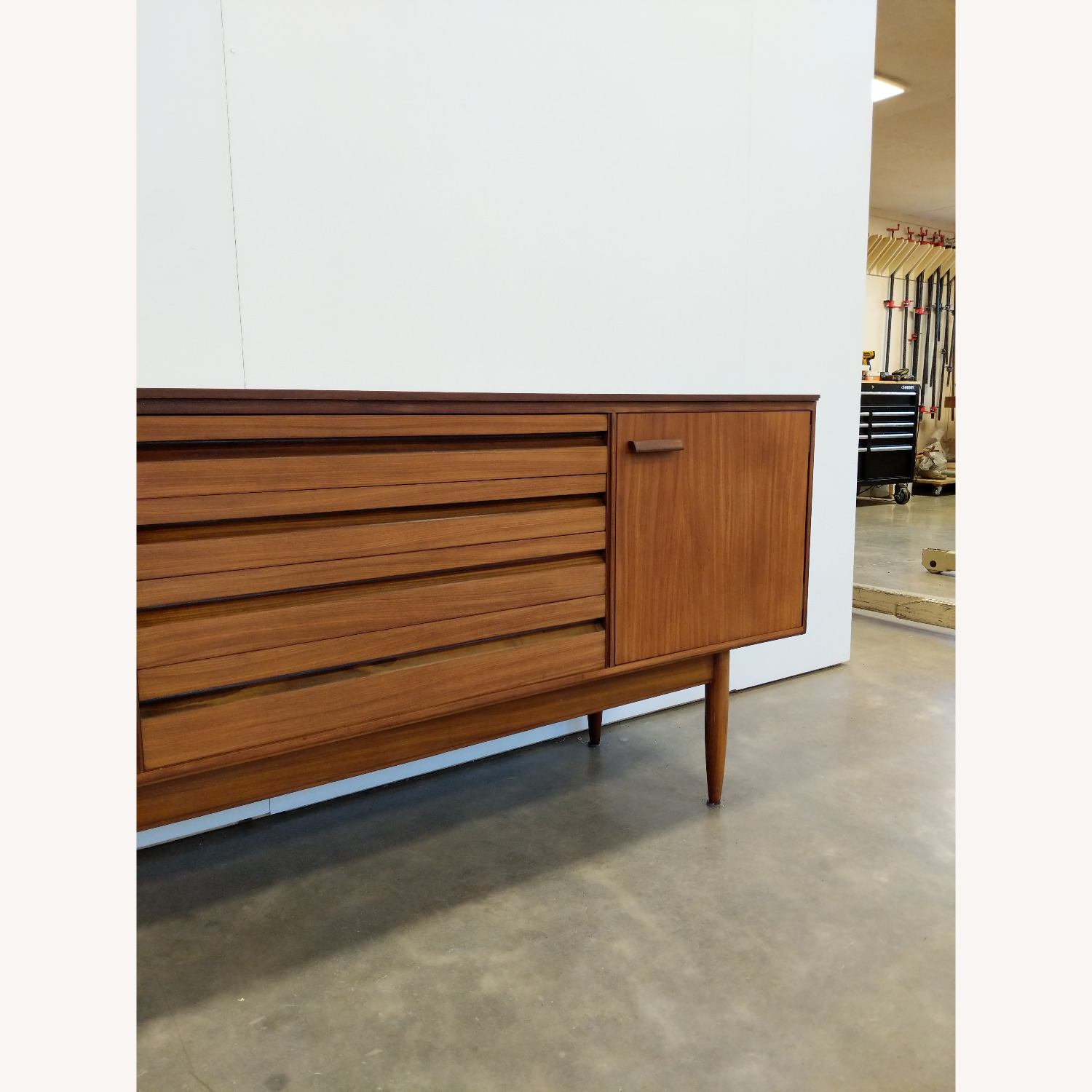 Vintage Mid Century White & Newton Credenza - image-8