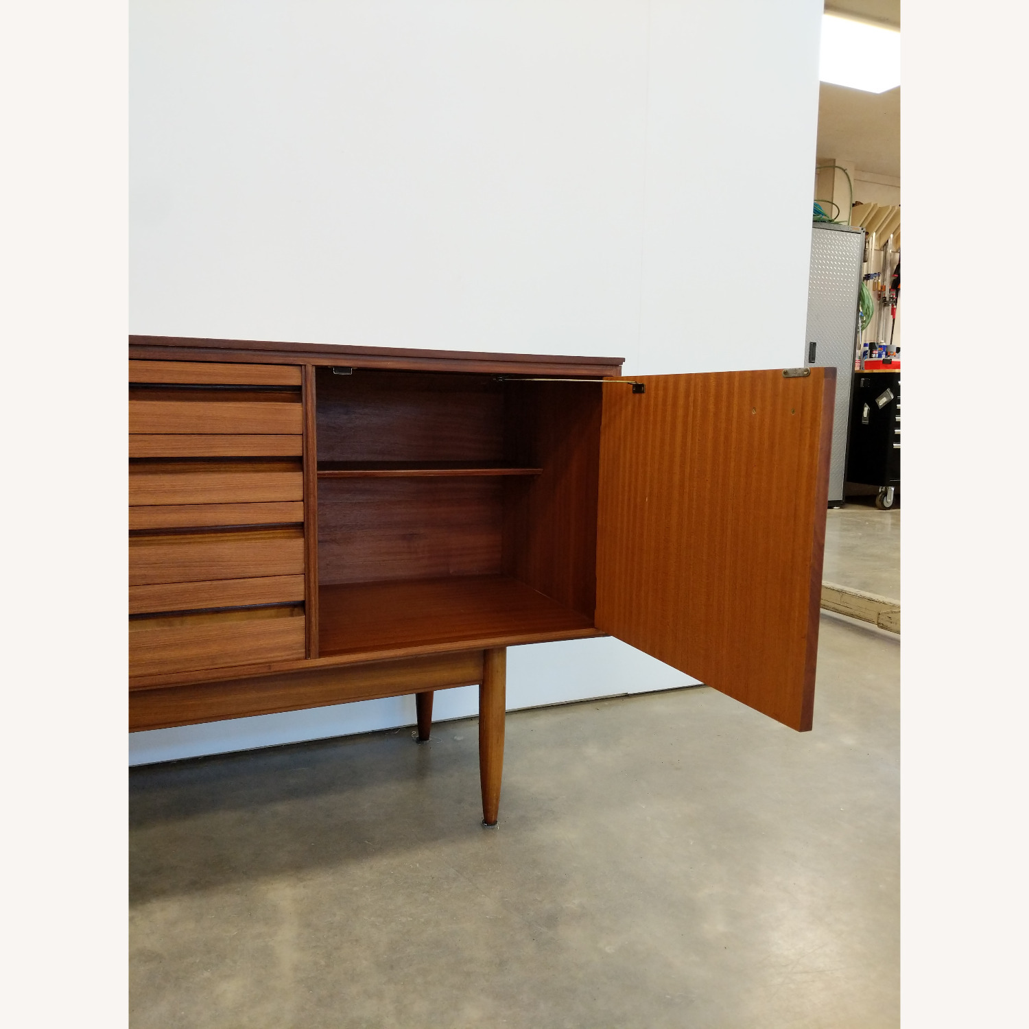 Vintage Mid Century White & Newton Credenza - image-4