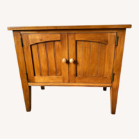 Ethan Allen Light Brown Wood Nightstands