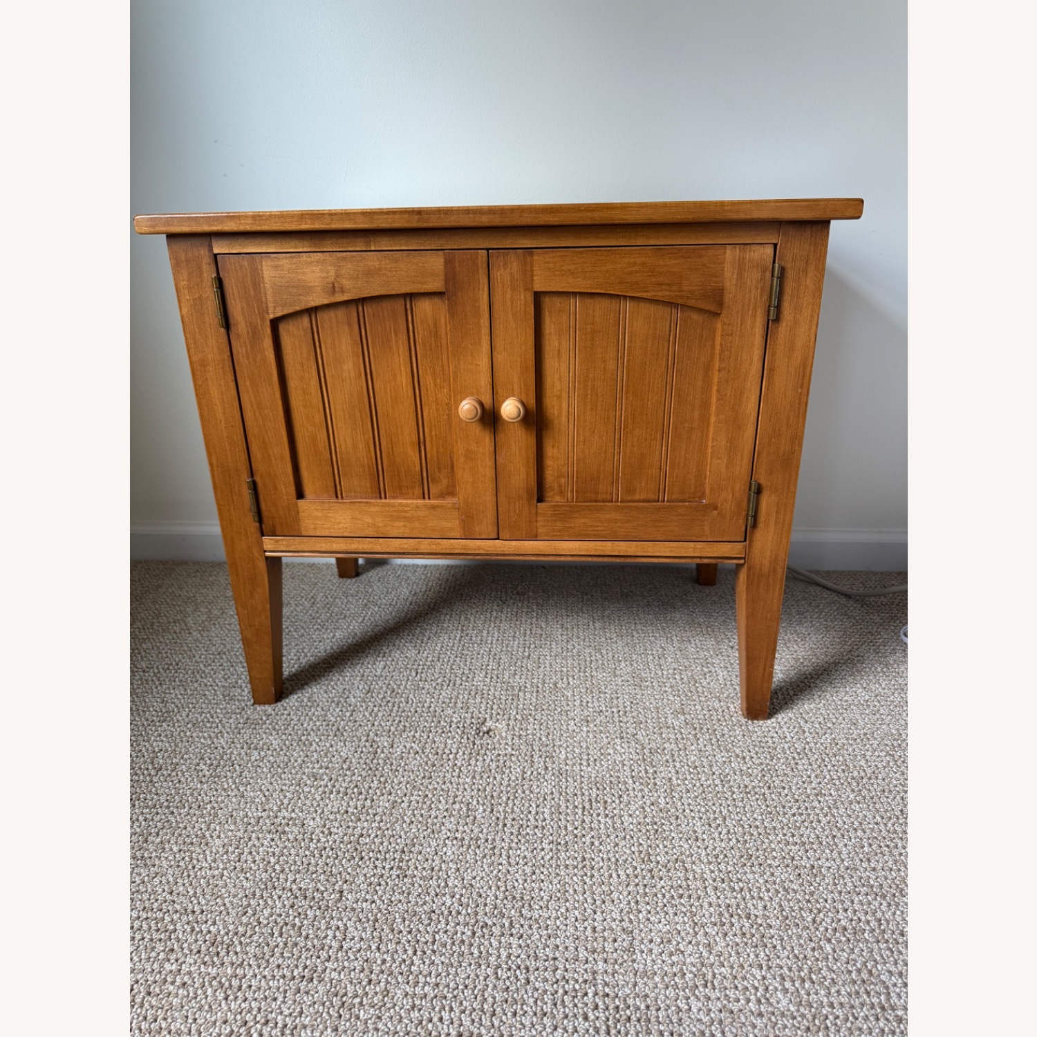 Ethan Allen Light Brown Wood Nightstands - image-2