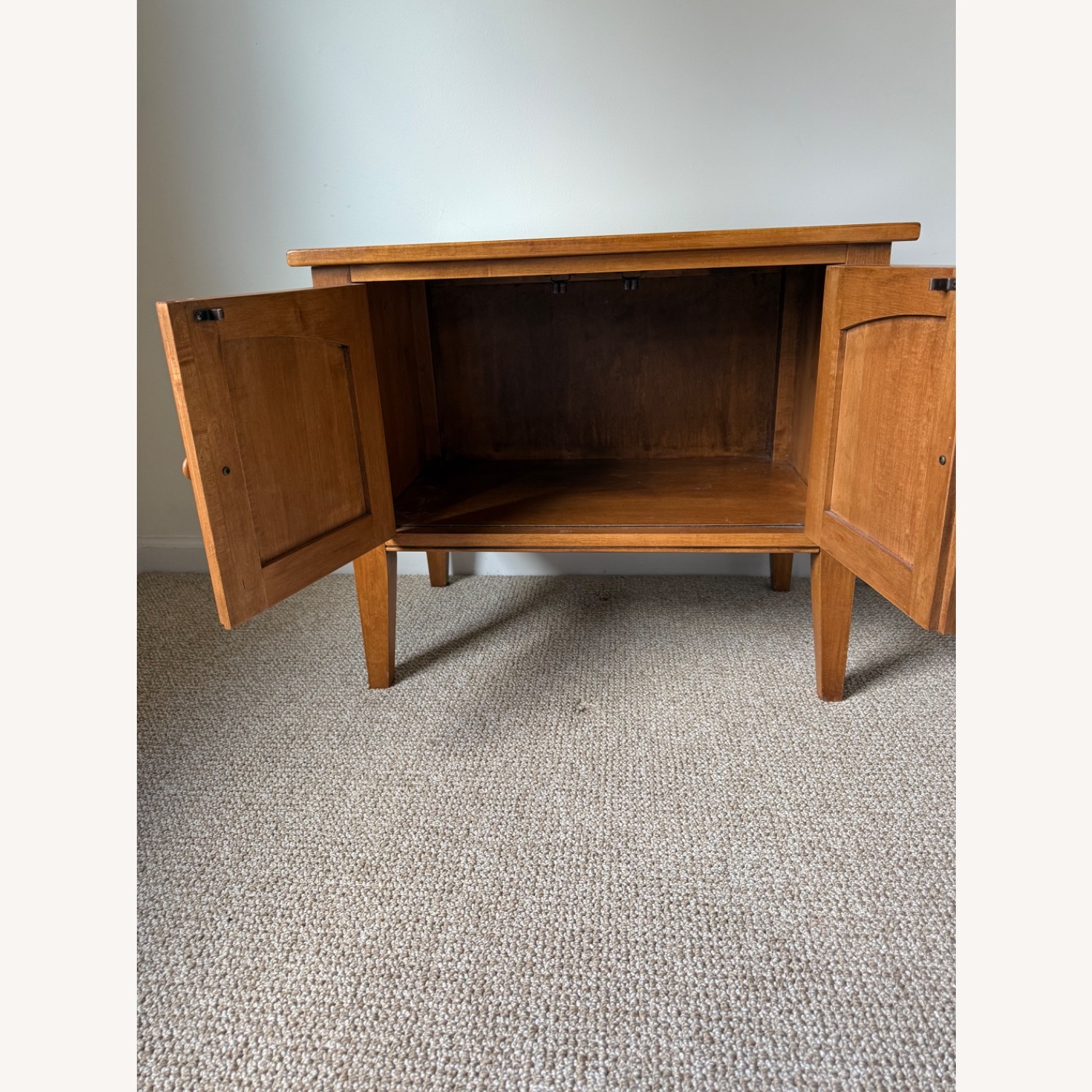 Ethan Allen Light Brown Wood Nightstands - image-5