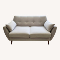 Light Gray Fabric Loveseat