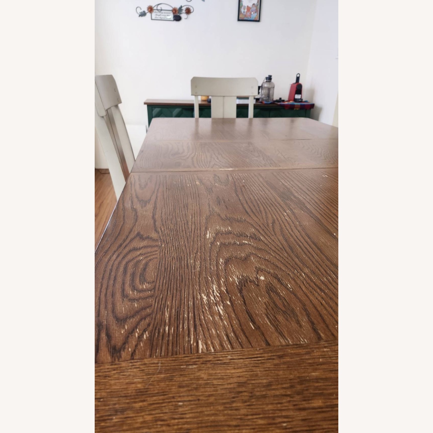 Raymour & Flanigan Dark Brown Wood Dining Table - image-2