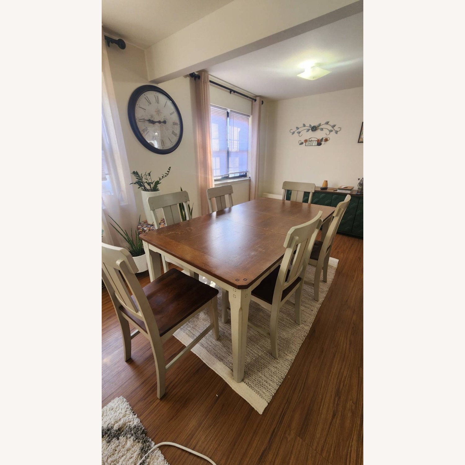 Raymour & Flanigan Dark Brown Wood Dining Table - image-3