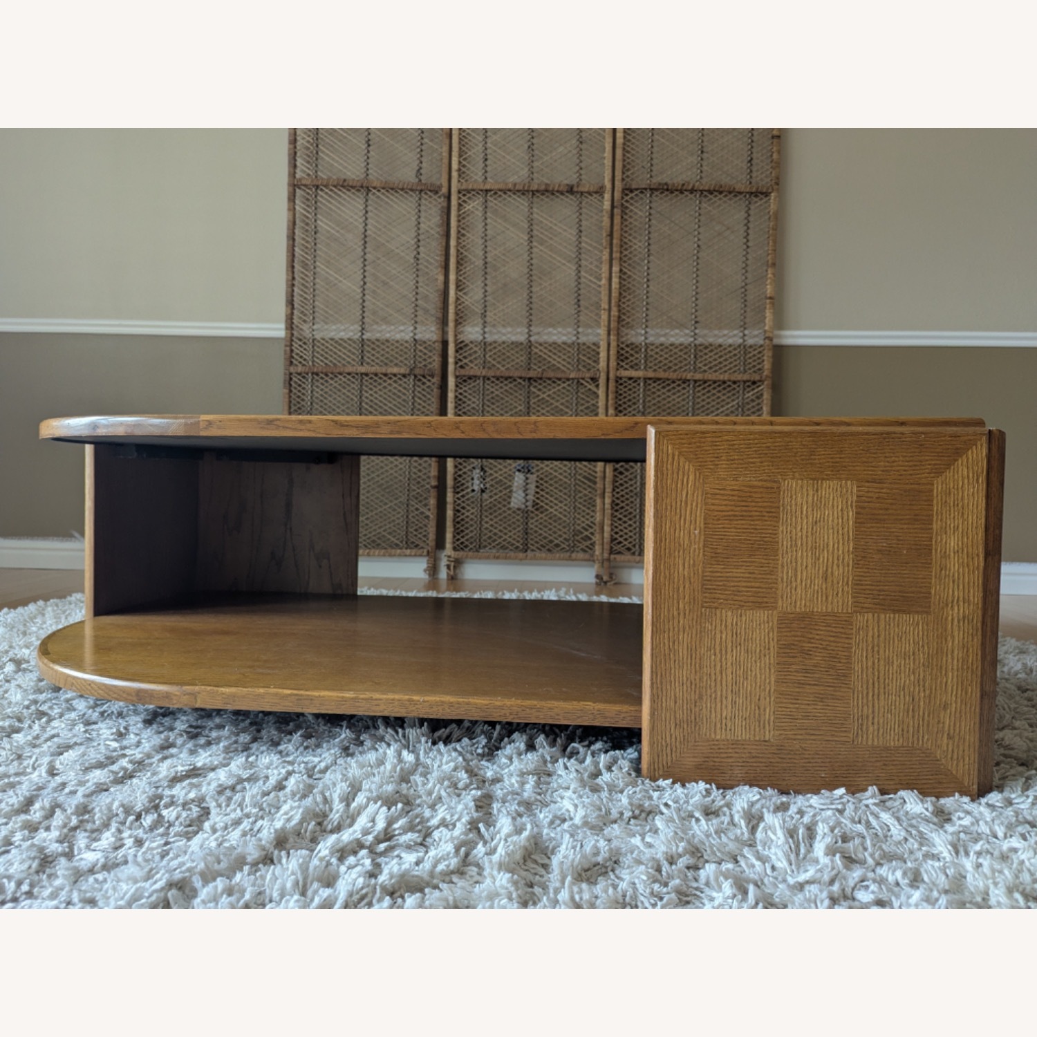 Universal Furniture Oak Parquetry Coffee Table - image-5