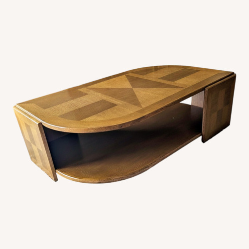 Used Universal Furniture Oak Parquetry Coffee Table for sale on AptDeco