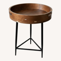 Brown Wood Side Table