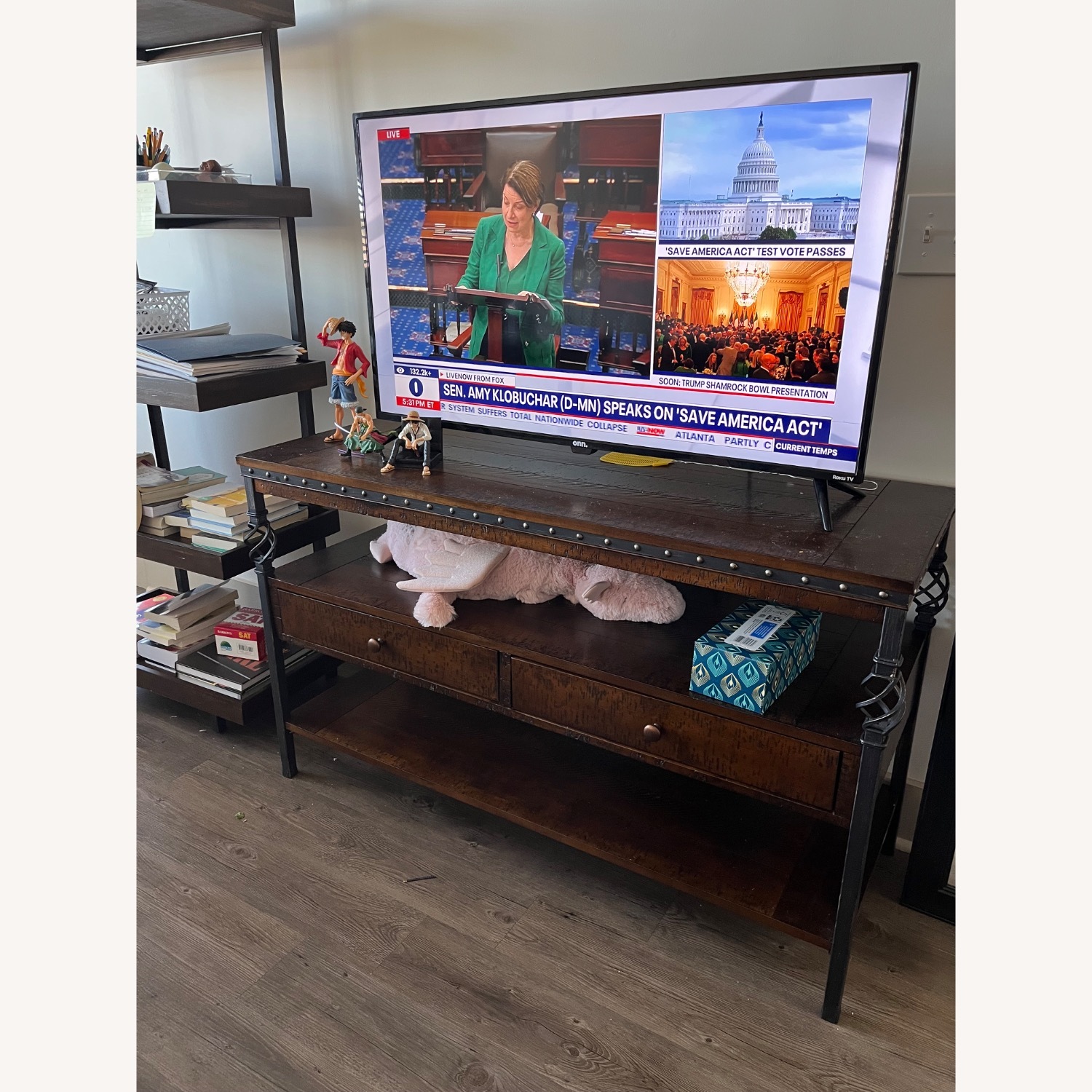 Farmhouse Furniture Dark Brown Wood Dining Sets - image-7