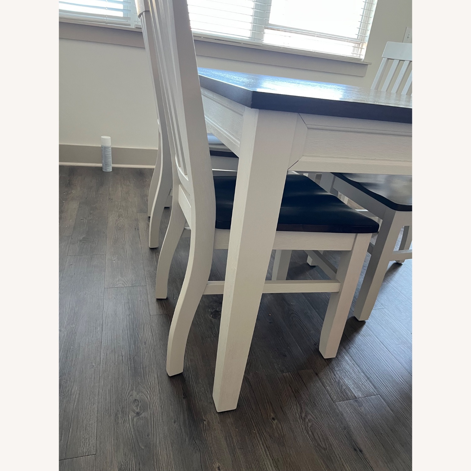 Farmhouse Furniture Dark Brown Wood Dining Sets - image-2