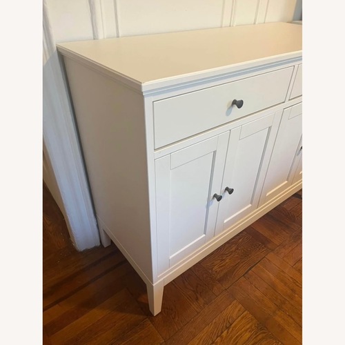 Used IKEA Idanas White Wood Sideboard for sale on AptDeco
