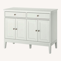 IKEA Idanas White Wood Sideboard
